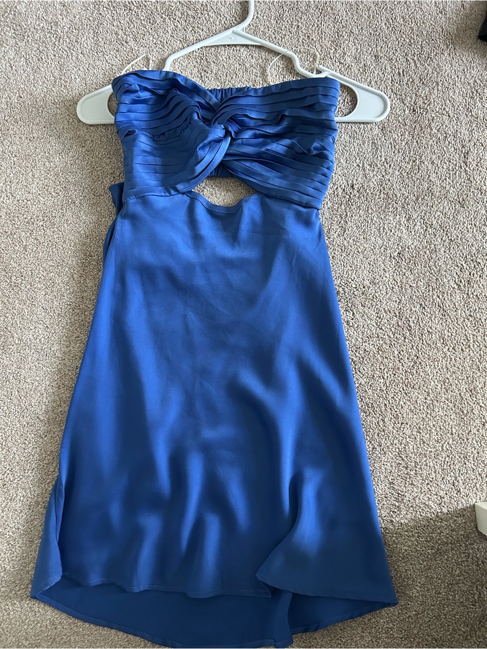 Princess Polly Strapless Royal Blue Mini Dress